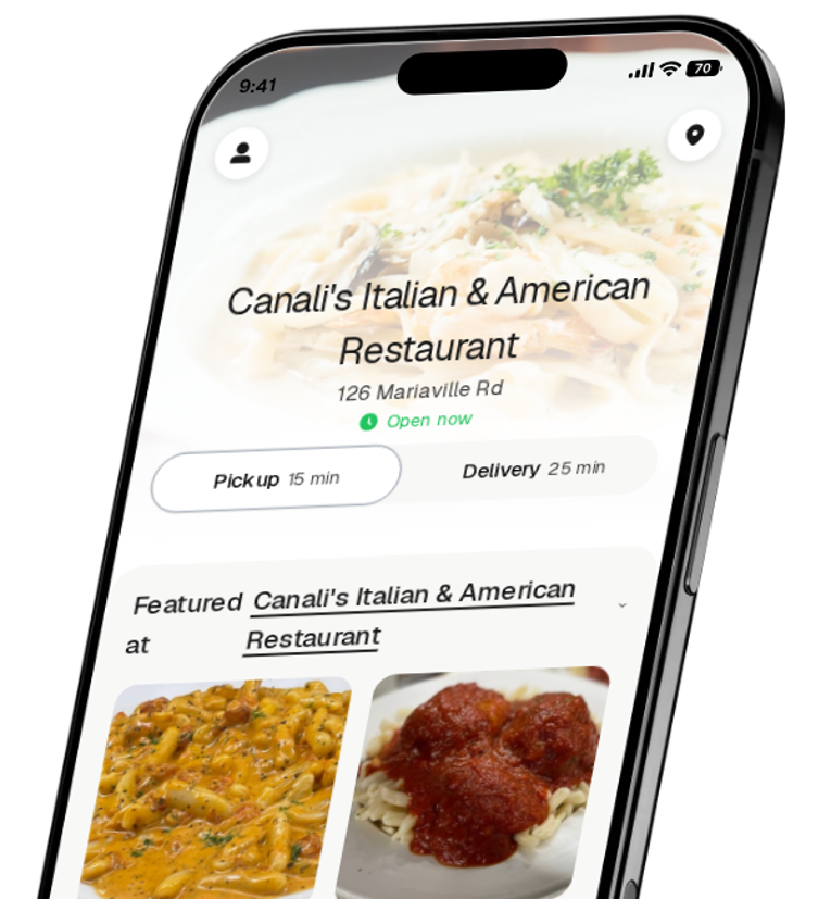 Canali's Italian & American Restaurant app preview