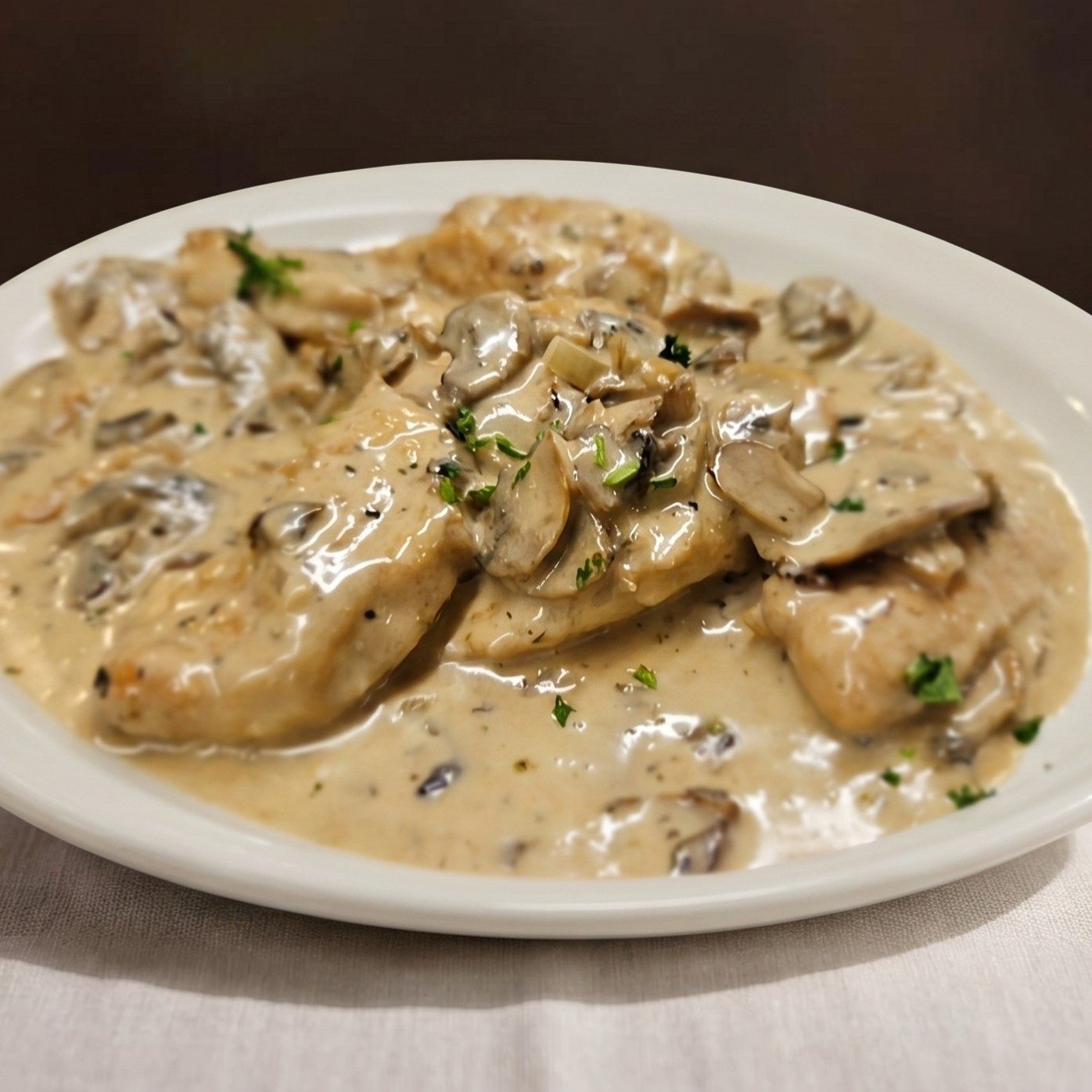 Chicken Marsala.