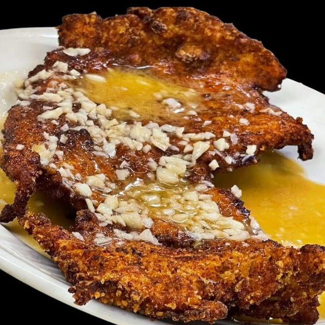 Garlic Chicken Cutlet.
