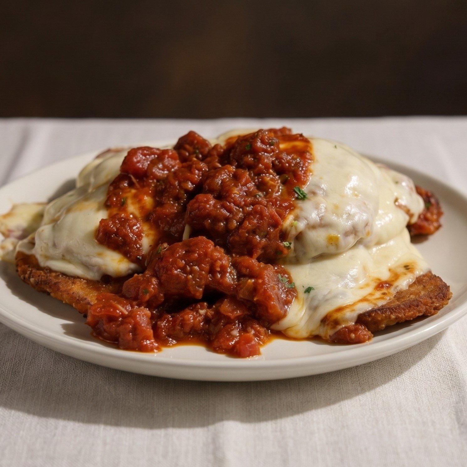 Eggplant Parmigiana.