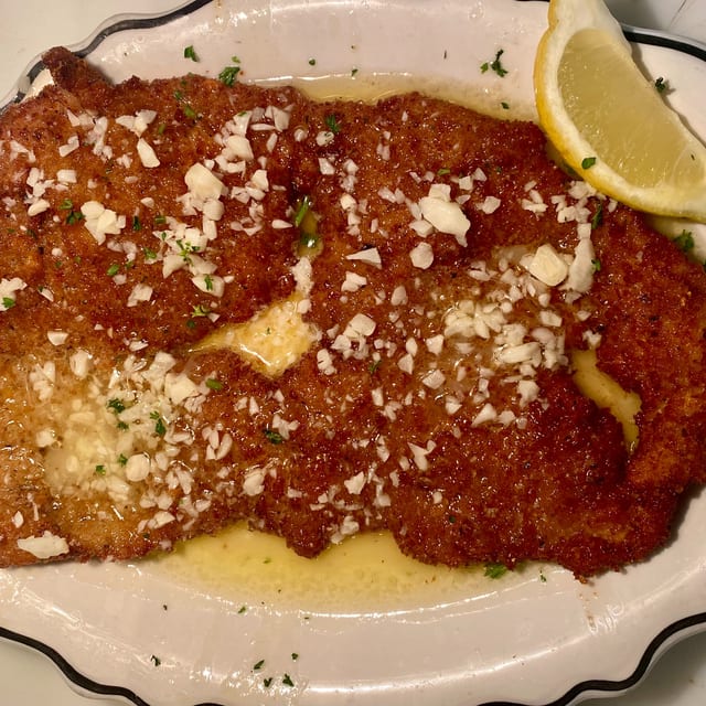 Garlic Veal Cutlet.