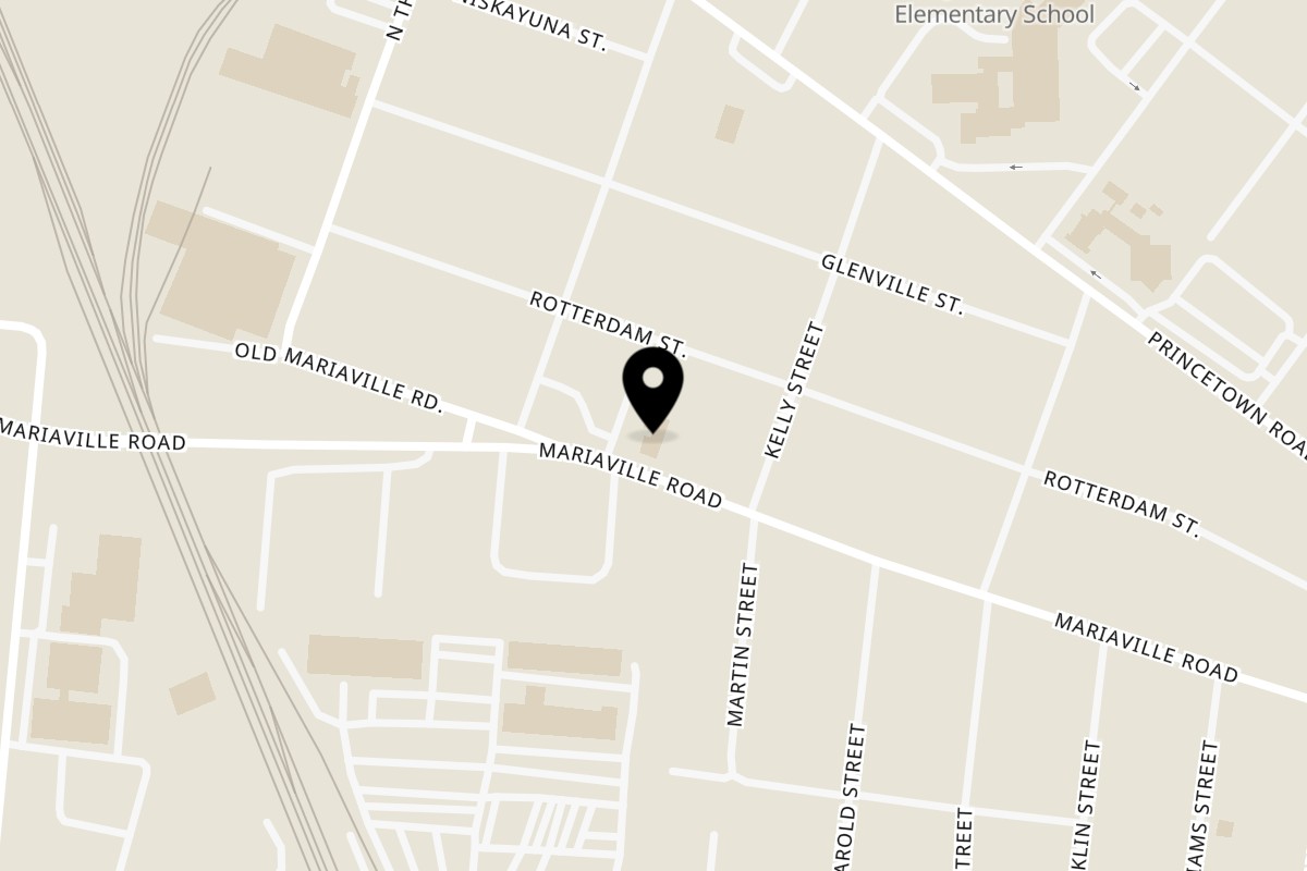 Map showing the location of Canali's Italian & American Restaurant on 126 Mariaville Rd in Schenectady